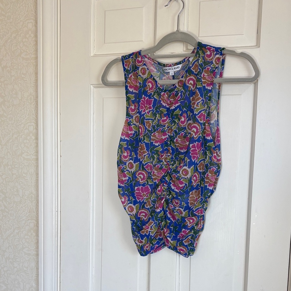 Veronica Beard Multicolor Floral Top